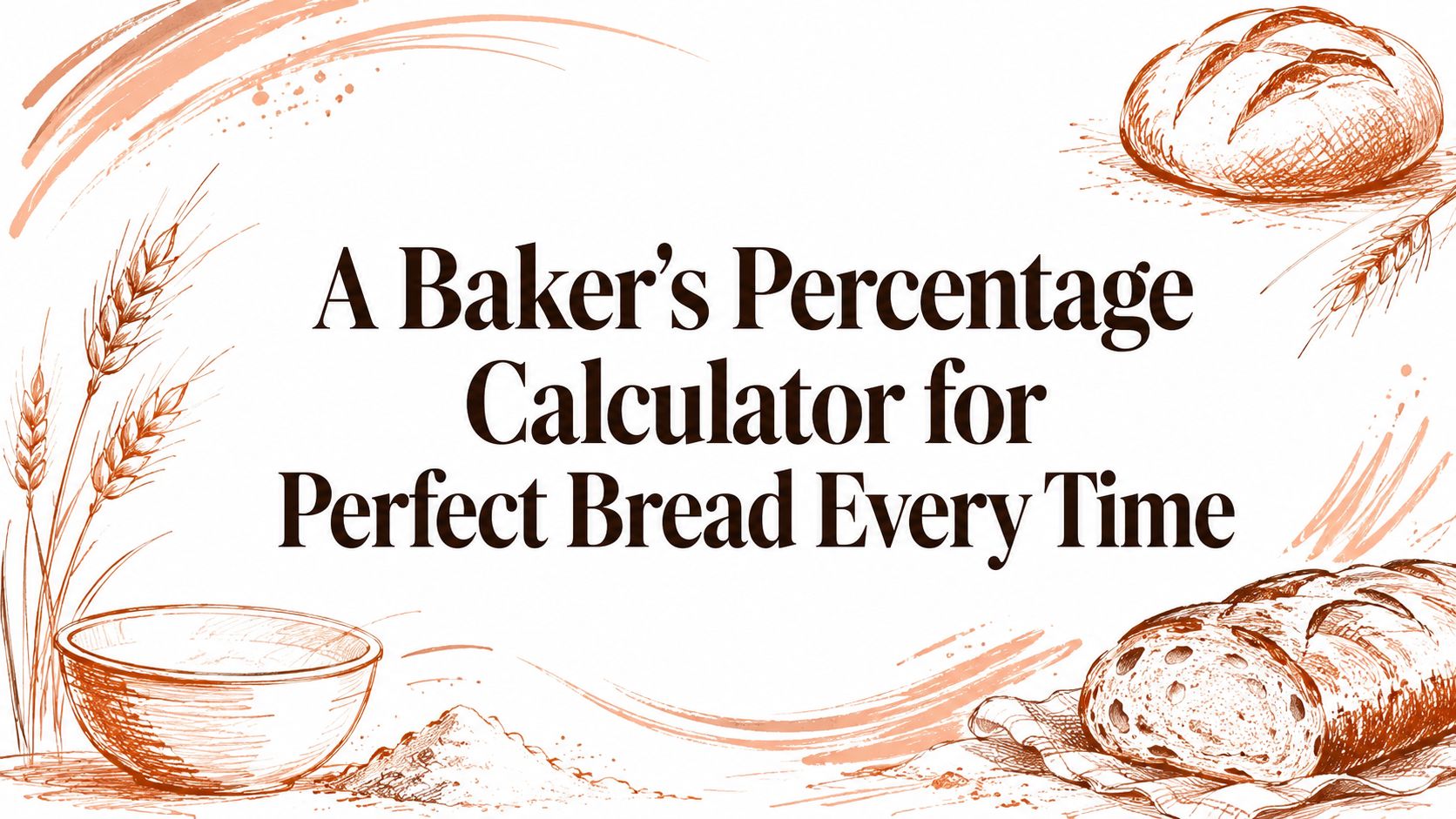 A Baker's Percentage Calculator for Perfect Bread Every Time