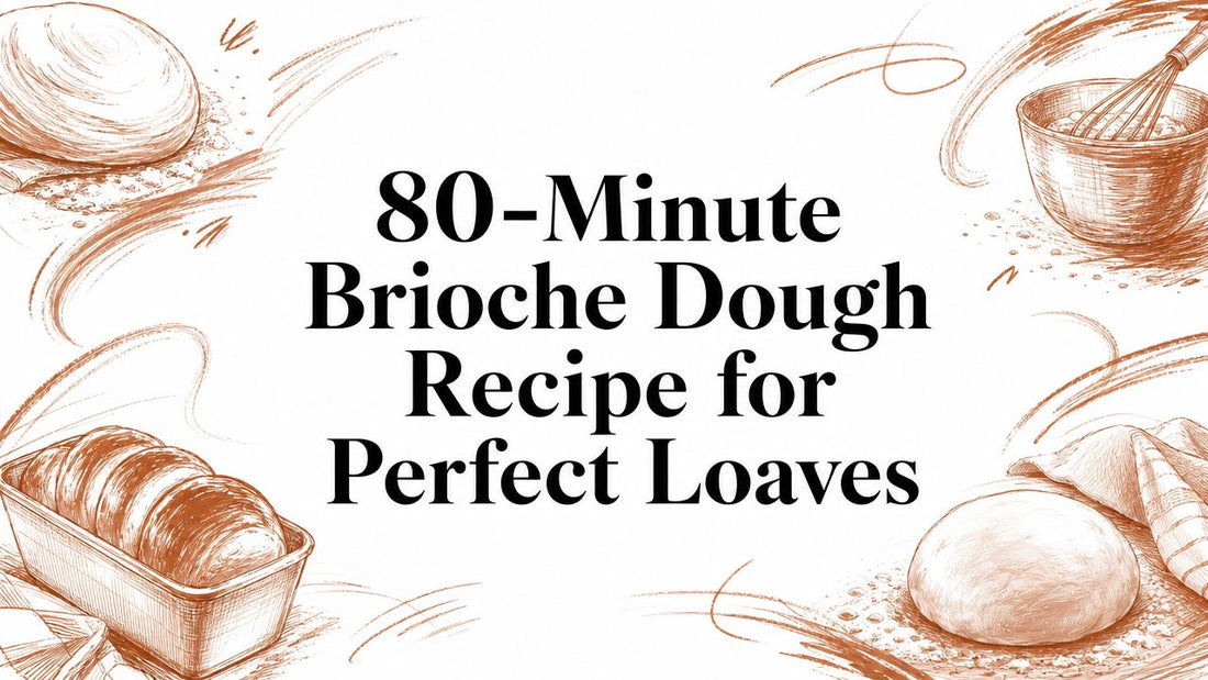 80-Minute Brioche Dough Recipe for Perfect Loaves