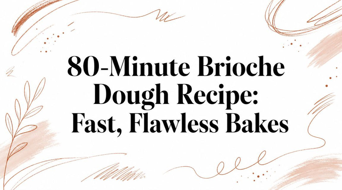 80-Minute Brioche Dough Recipe: Fast, Flawless Bakes