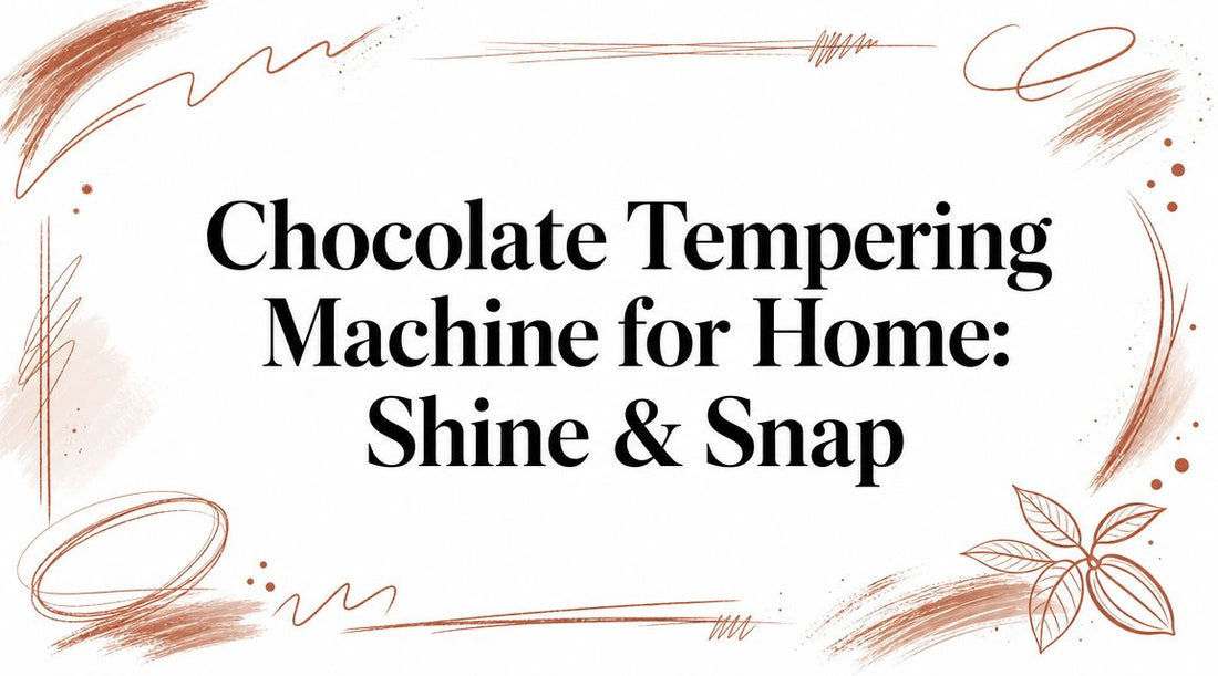 Chocolate Tempering Machine for Home: Shine & Snap