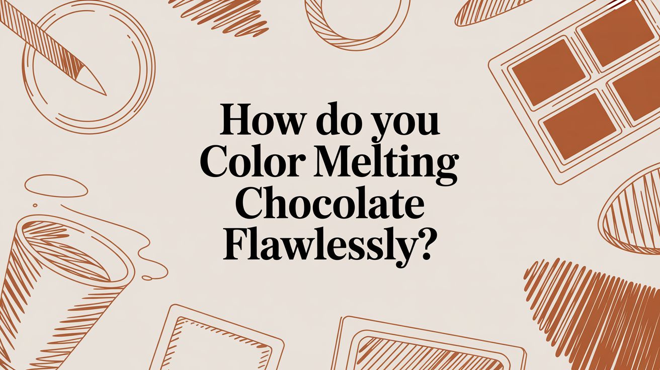 How Do You Color Melting Chocolate Flawlessly?