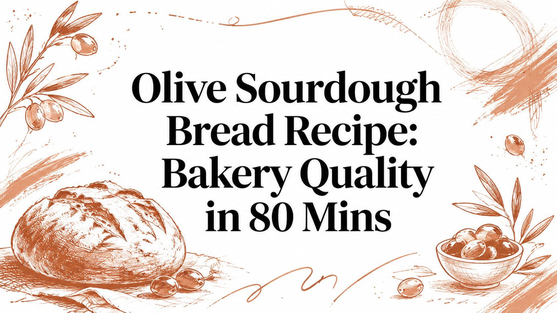Olive Sourdough Bread Recipe: Bakery Quality in 80 Mins