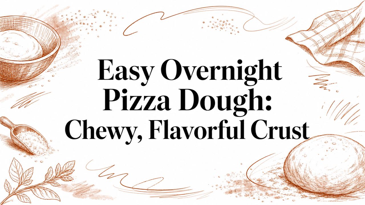 Easy Overnight Pizza Dough: Chewy, Flavorful Crust