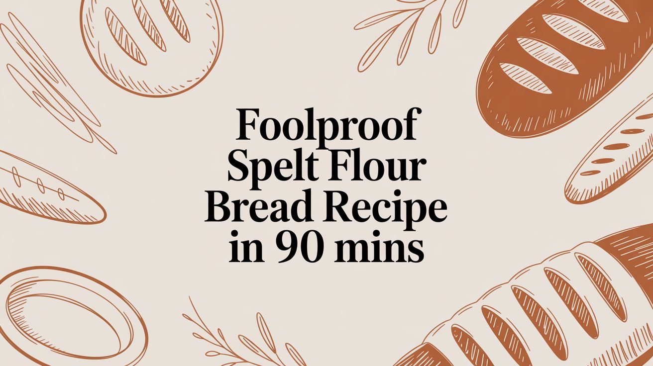 Foolproof Spelt Flour Bread Recipe in 90 Mins