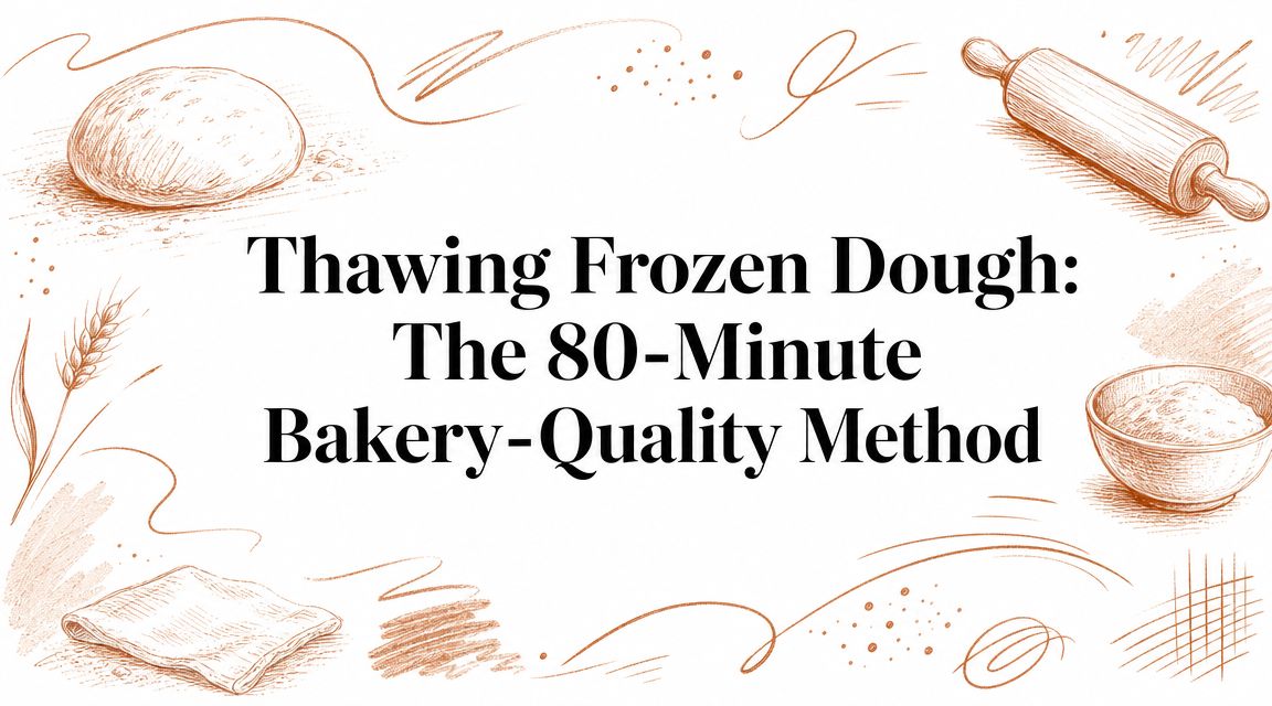 Thawing Frozen Dough: The 80-Minute Bakery-Quality Method