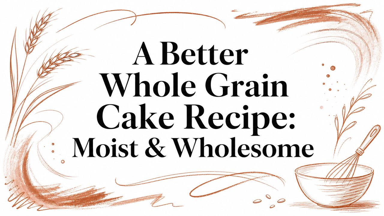 A Better Whole Grain Cake Recipe: Moist & Wholesome