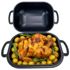 D’BakerAid™ Artisan Cast Iron Bread Pot / New Tech Enamel Coating 7qt