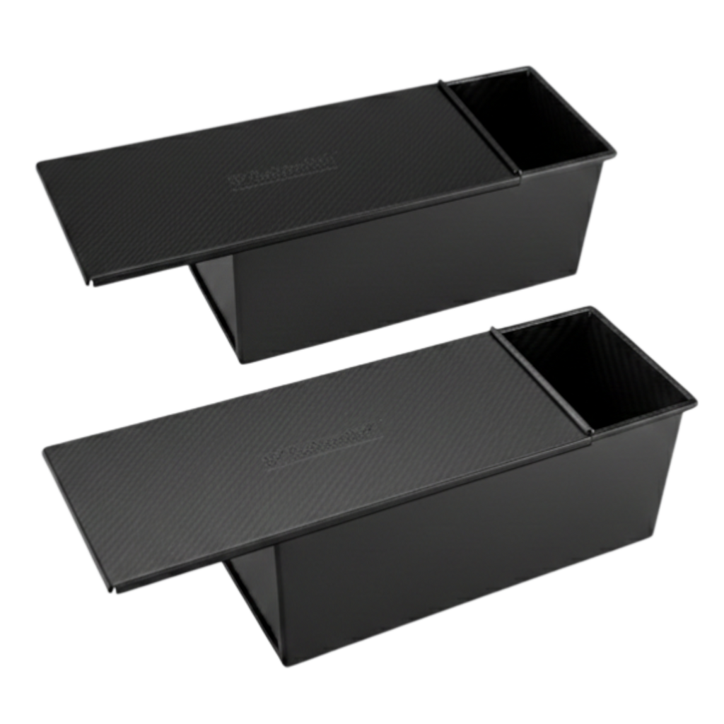 D'BakerAid™  Pullman Loaf Pan - Set of 2 / Ceramic Coating