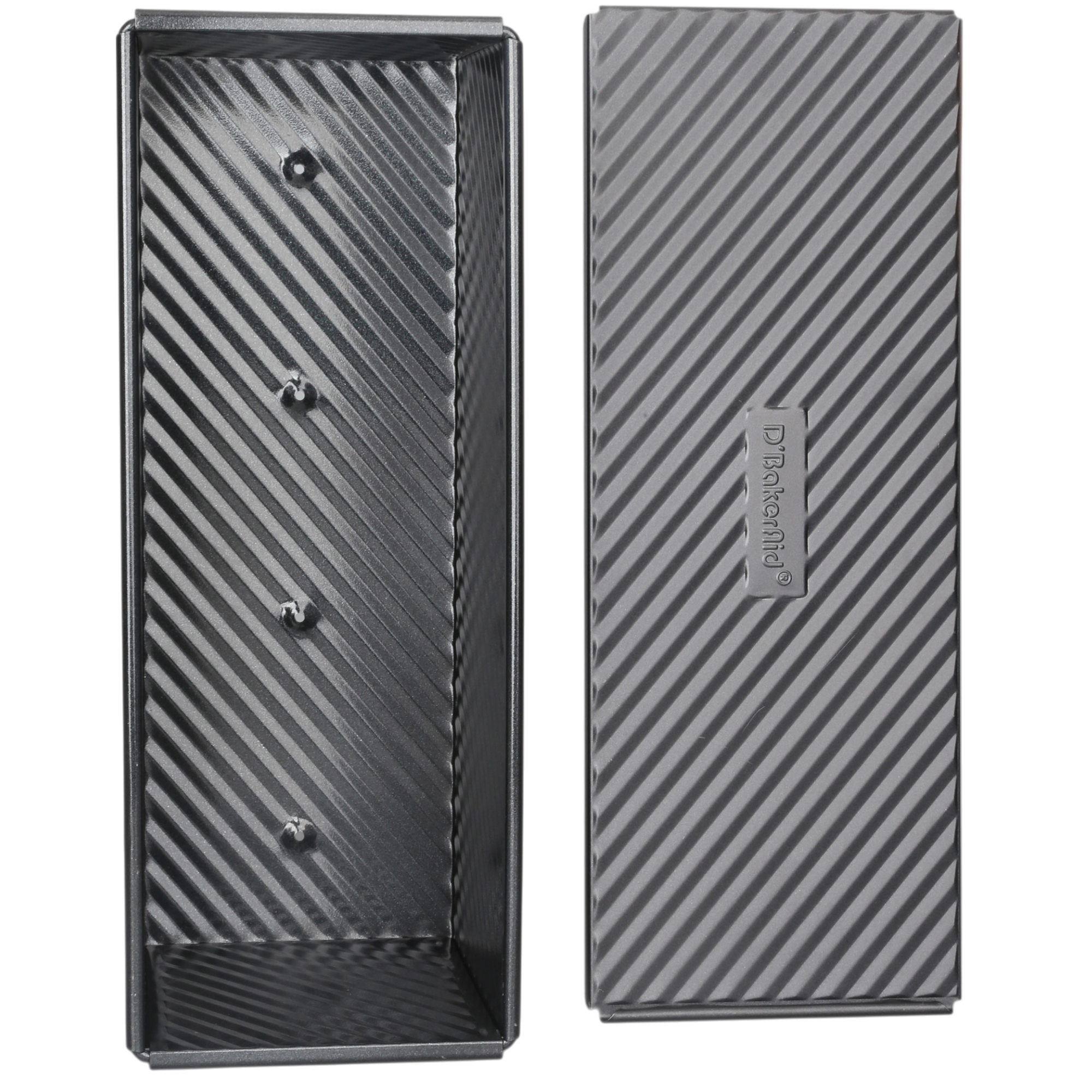 D'BakerAid™  Pullman Loaf Pan - Set of 2 / Ceramic Coating